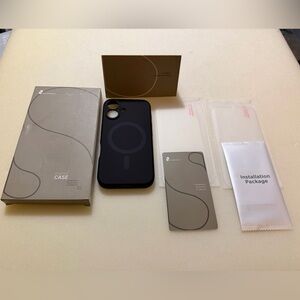 ⭐️SuydanBox iPhone 16 Black Case And 2 Screen Protectors